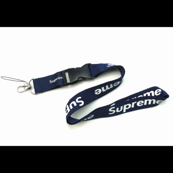 Navy Blue Supreme Lanyard | Poshmark